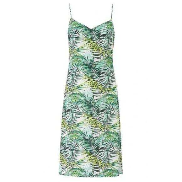 Louna Palm Print Dana Midi Slip Dress - Picture 2 of 4